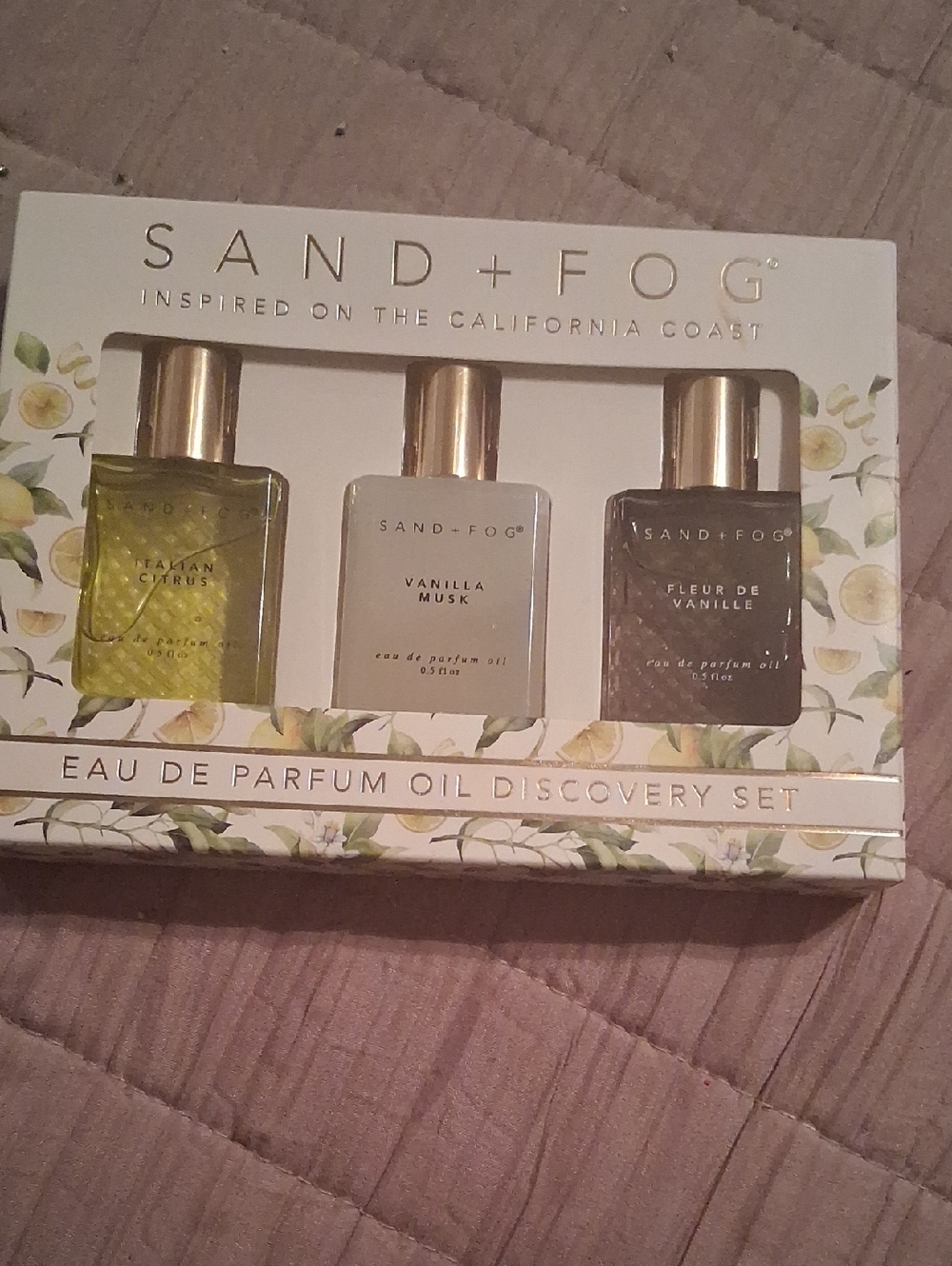 Women Bath & Body Eau de Parfum Oil Discovery Set - White/Gold/Green